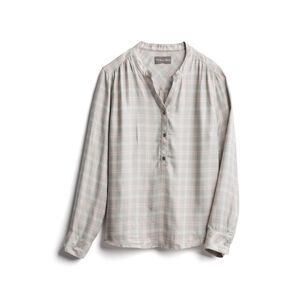 Michael Stars Plaid Long Sleeve Blouse – Soft and Stylish